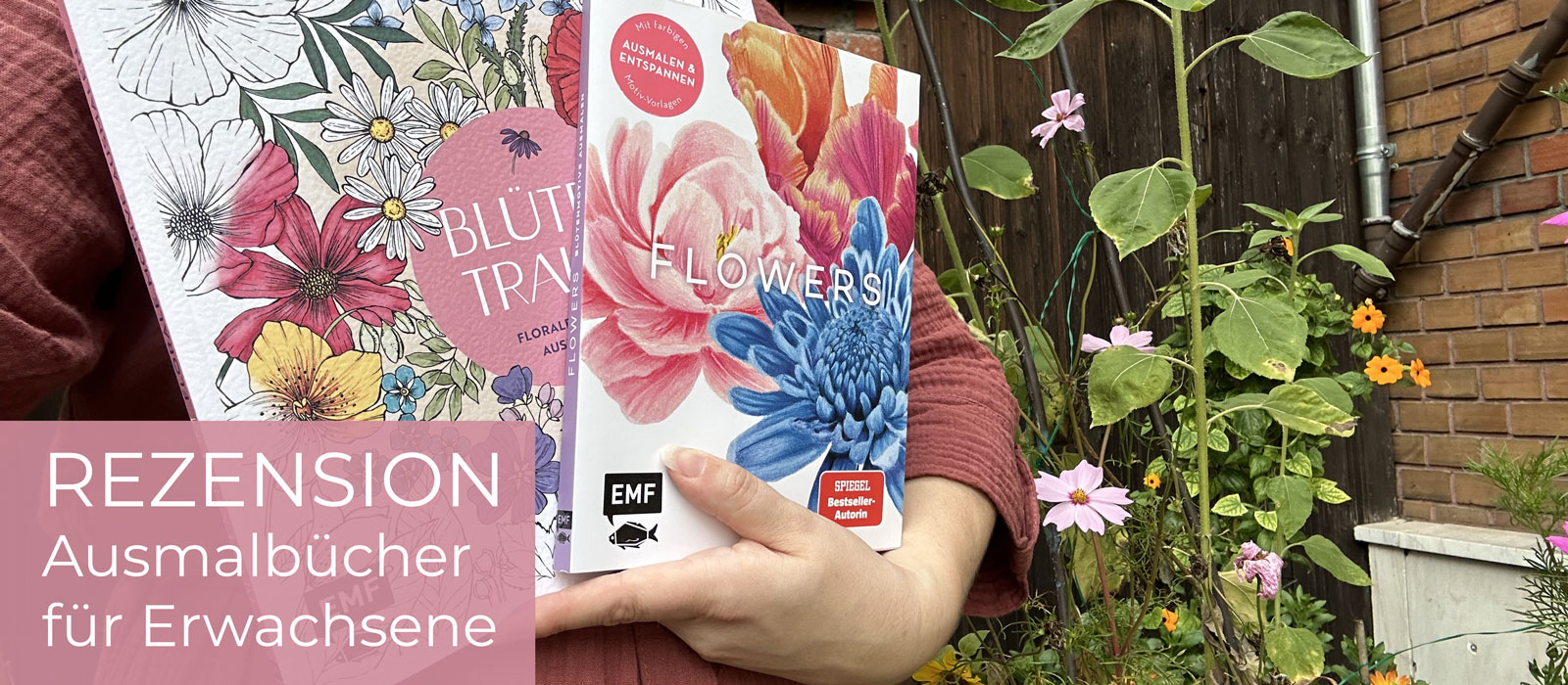 Die beiden Ausmalbücher: Gleiches Thema und doch ganz unterschiedlich zum Ausmalen.